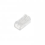 Solderless Clamp-On LED Strip Light to Pigtail Adaptor - 8mm Single Color Strips - 22 AWG