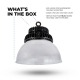 200W UFO LED High Bay Light w/ Reflector - 26,000 Lumens - 750W MH Equivalent - 5000K