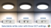9” Selectable White LED Downlight w/ Satin Nickel Trim - 18W Flush Mount Ceiling Light - 1,440 Lumens - 100 Watt Equivalent - Dimmable
